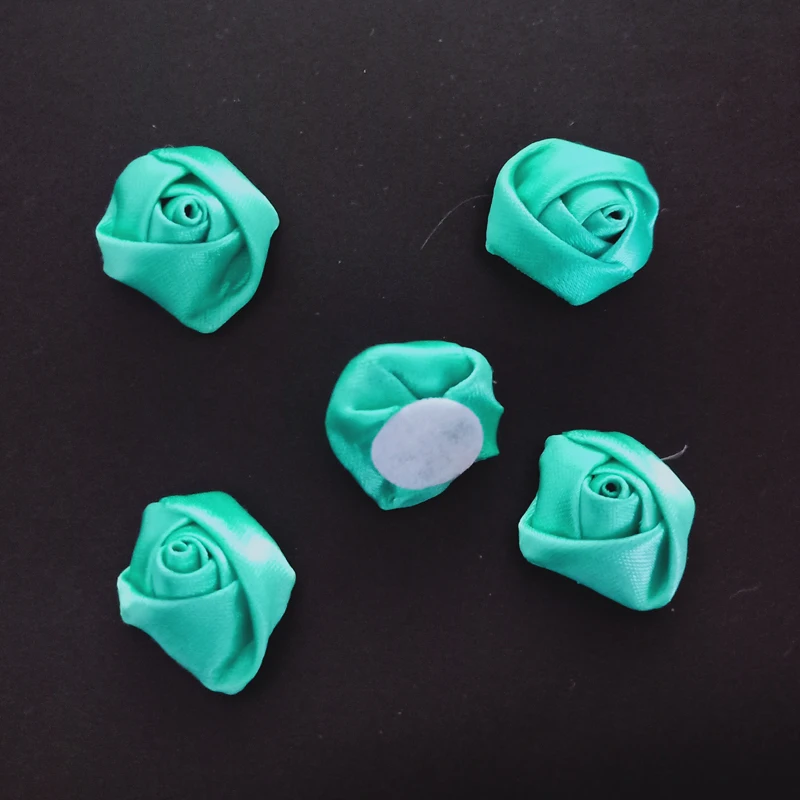 50 шт./упак. Тиффани синие розы ручной работы маленький размер 2 5 см атласная роза