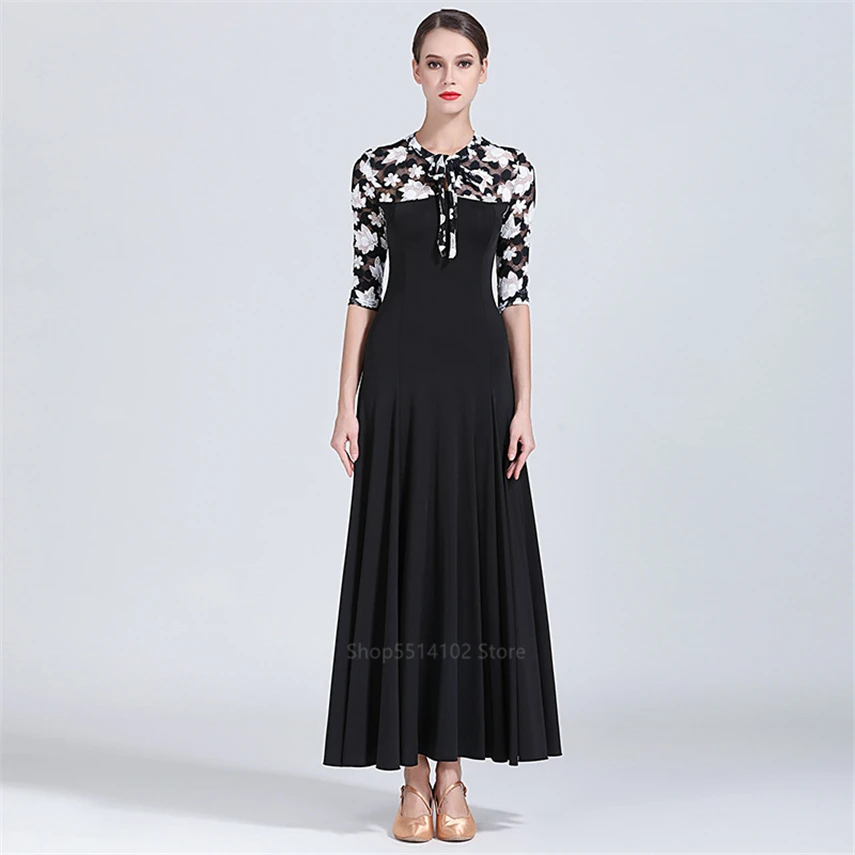 Платье для испанского фламенко женщин и девочек юбка танцев костюм с кружевом