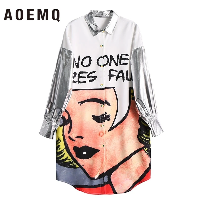 AOEMQ супер модное платье в европейском стиле с мультяшным рисунком для девочек