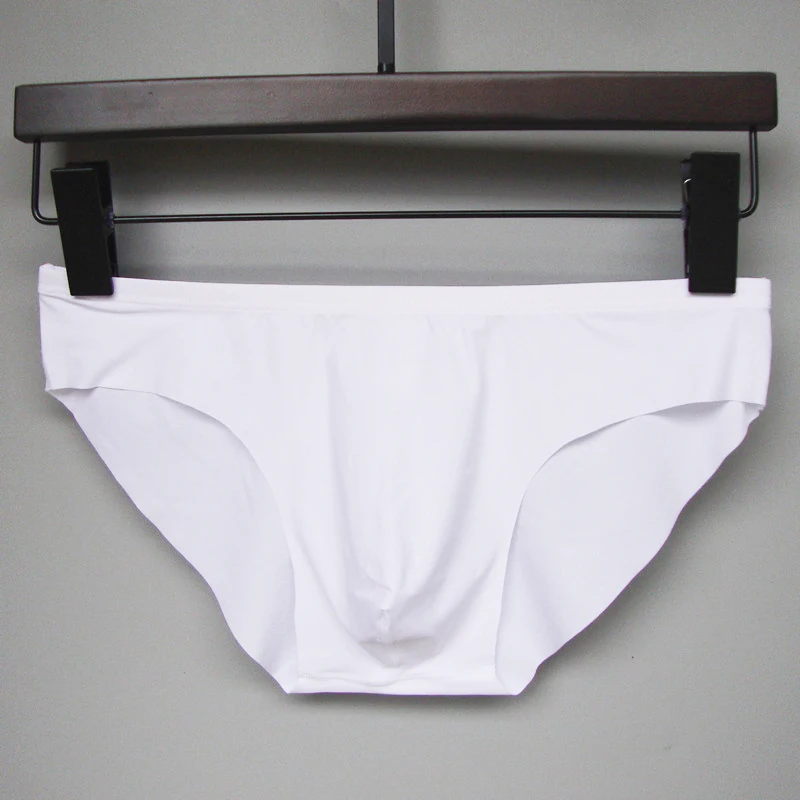 Мужские трусы сексуальные тонкие низкая посадка прозрачные выпуклый мешочек