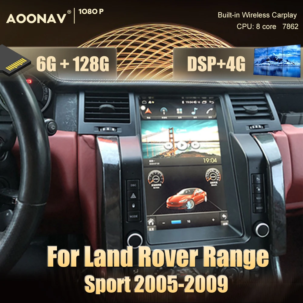 

128GB car radio 2din Android 10.0 For Land Rover Range Sport 2005-2009 car multimedia player Stereo autoradio android auto radio