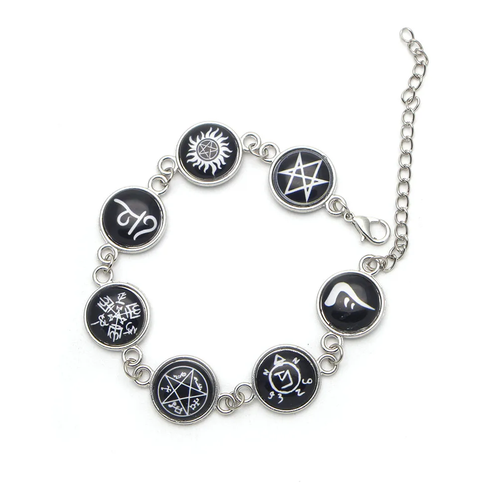 ZF2759 1PCS Cool Jewelry TV Show Supernatural Rune Handmade Amulet Bracelets Gifts For Child Friend |