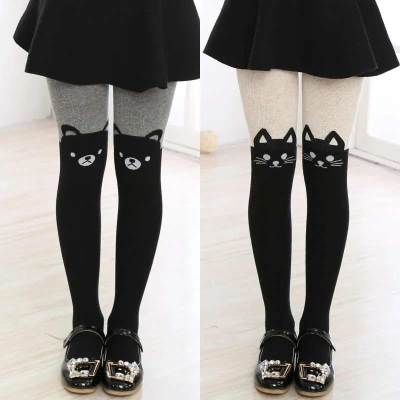 

Soft Cotton Tights For Girls Cute Cartoon Children Pantyhose Baby Girls Toddler Tights High Elastic Infant Clothes For 3 To 12 Y