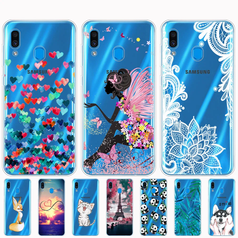 Чехол для samsung Galaxy A30 чехол для телефона samsung A30 крышка samsung A30 30 SM-A305F A305F A305 с животными из мультфильмов