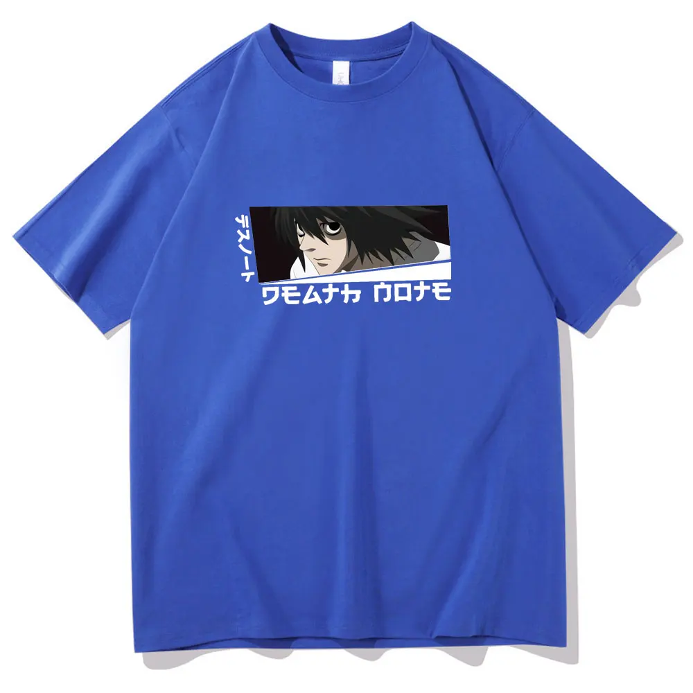 

Death Note Letter Printed T-shirt Hip Hop Style Short Sleeve Tee Men Women Anime Tshirt Summer Fashion All-match T Shirt Tops