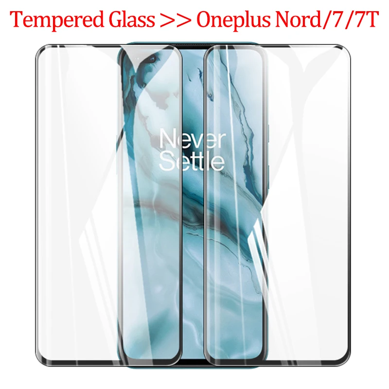 1-2 pcs, glass for oneplus nord one plus 7t tempered glass protection one plus nord oneplus 7 t screen protector oneplus nord