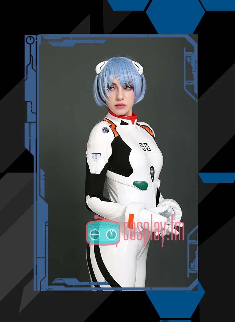 Аниме EVA Ayanami Rei Косплей Костюм битва Боди белый костюм униформа ПУ спандекс Новинка
