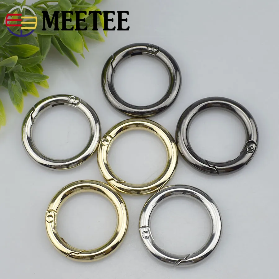 5 шт. Meetee 32 мм металлический пружинный уплотнительное кольцо зажим Пряжка сумка