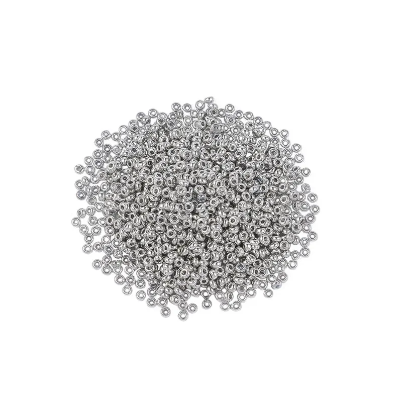 Около 3300 шт./50 г бусины из семян 11/0 гальванические стеклянные 2x1 5 мм отверстие: 0 3