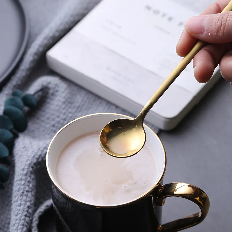 

1 Pcs/Set Coffee Scoop 304 Stainless Steel Coffee Spoon With Long Handle Dessert Tea Spoon Set Kitchen Accessories