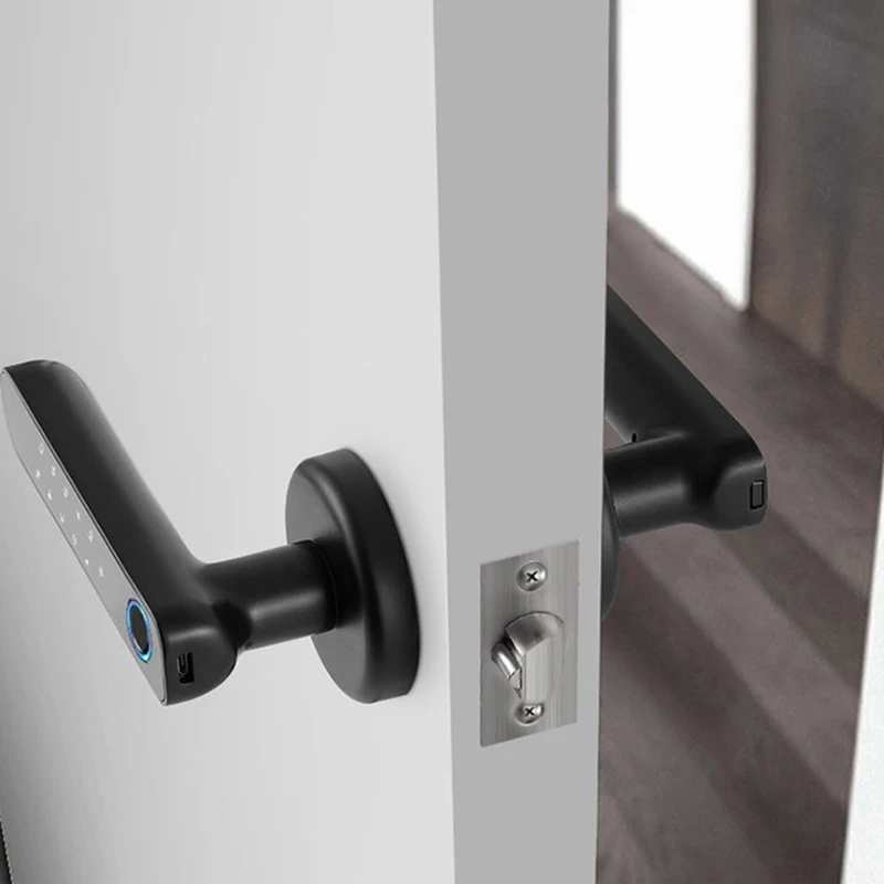 

Smart Lock Fingerprint and Touchscreen Electronic Digital Single Door Lock Store 50 Fingerprints for Home Office Apartment Hotel