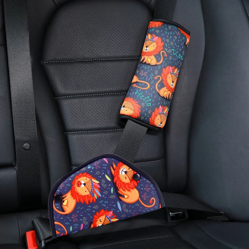 

Car Seat Belt Adjustment Holder Seatbelt Padding Cover for Baby Child Kids Anti-Neck Safety Shoulder Positioner Shoulder Pad Kit