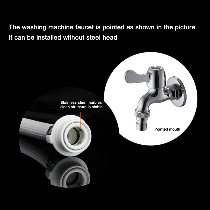 

Washing Machine Hose Rubber White Long Length Washer Pipe H88F