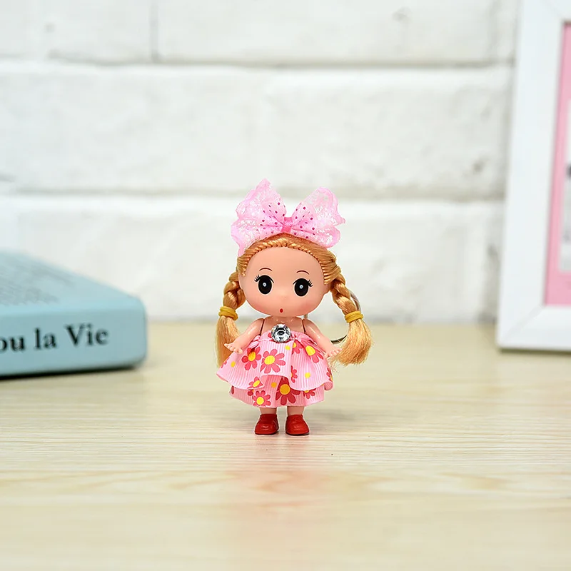 9 см большим бантом и цветами в стиле Принцесса путать кукла малыш пухленький