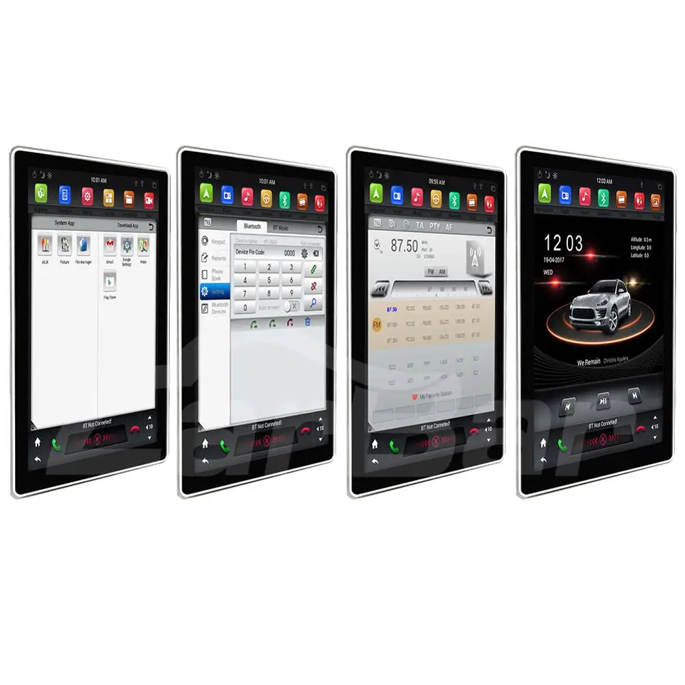 Автомагнитола Carbar универсальная автомагнитола 1 Din Android 12 8 9 0 дюйма DVD GPS-плеер с