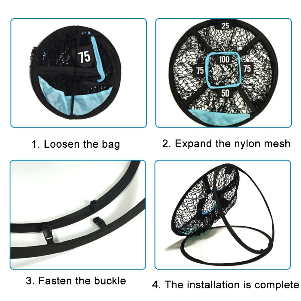 Nylon Golf Practice Net Indoor Outdoor Chipping Pitching Cages Target Nets Accessories Sports | Спорт и развлечения