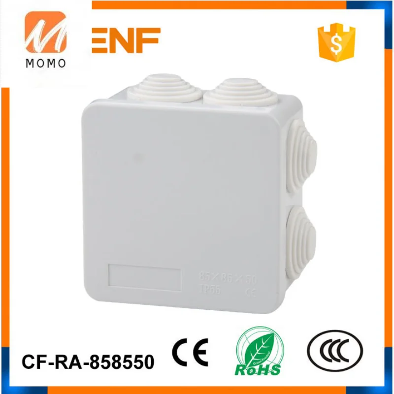 

Avoid open hole 85*85*50mm gray plastic abs enclosure small electrical junction box