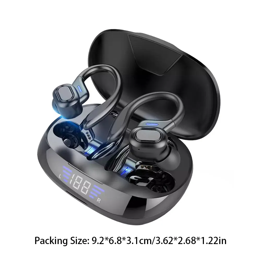 

New TWS Bluetooth Headphones VV2 Wireless Earphones Sport Earbuds With Touch LED Display Music Noise Reduction In-Ear Headset