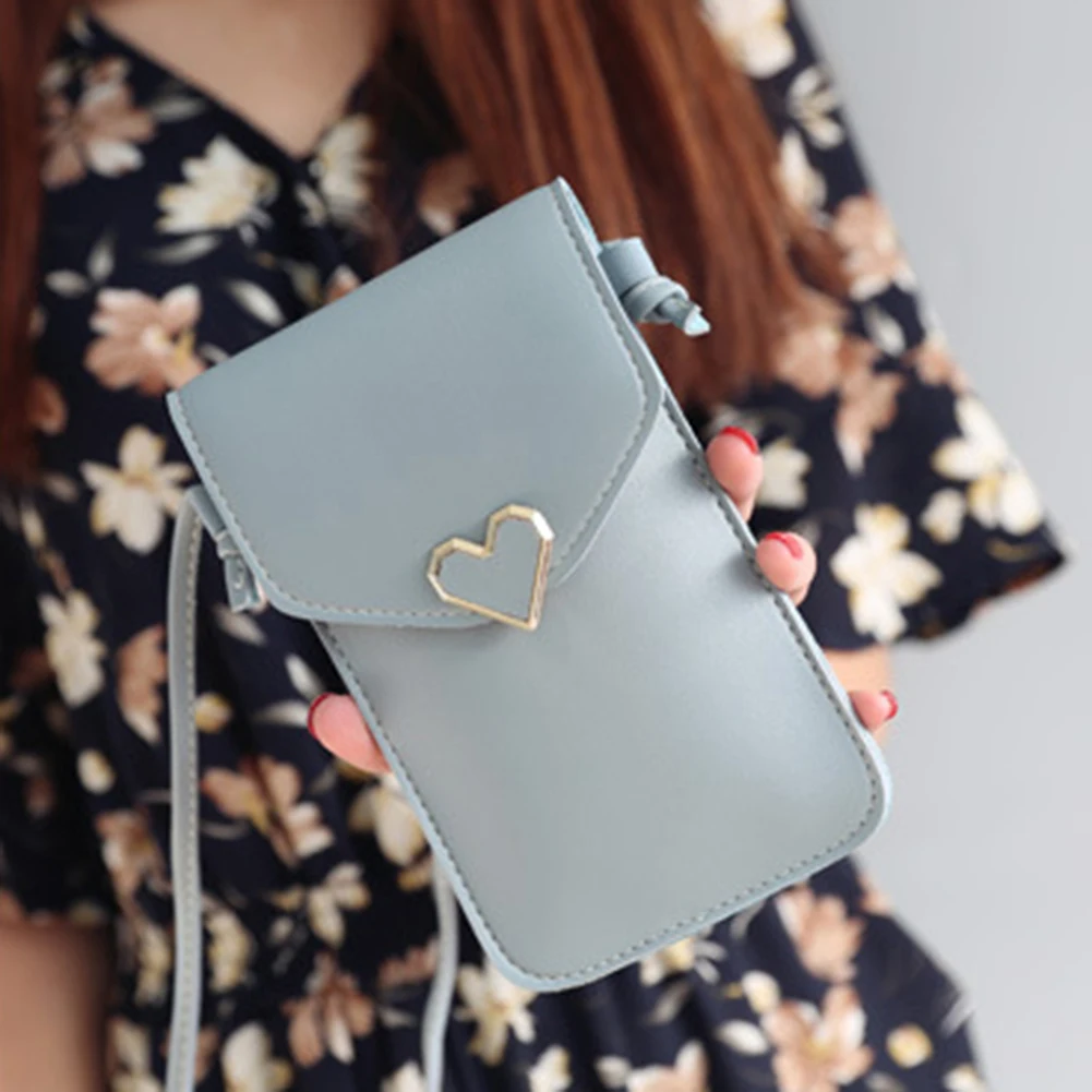 

Women Mobile Phone Pouch Fashion Small Shoulder Purse Female Mini Crossbody Bags Popular Simple Female Daily Bag