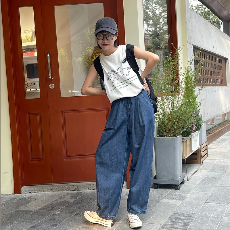 

Real High Waist Jeans Straight Loose Rac