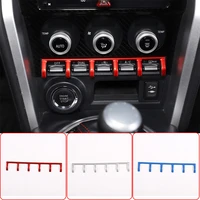 for toyota 86subaru brz 2012 20 car central control air conditioner button divider decorative stickers car interior accessories
