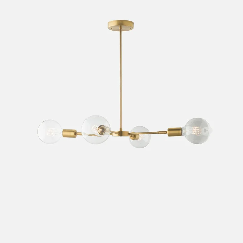 Подвесной потолочный светильник в скандинавском стиле деревянный светодиодный