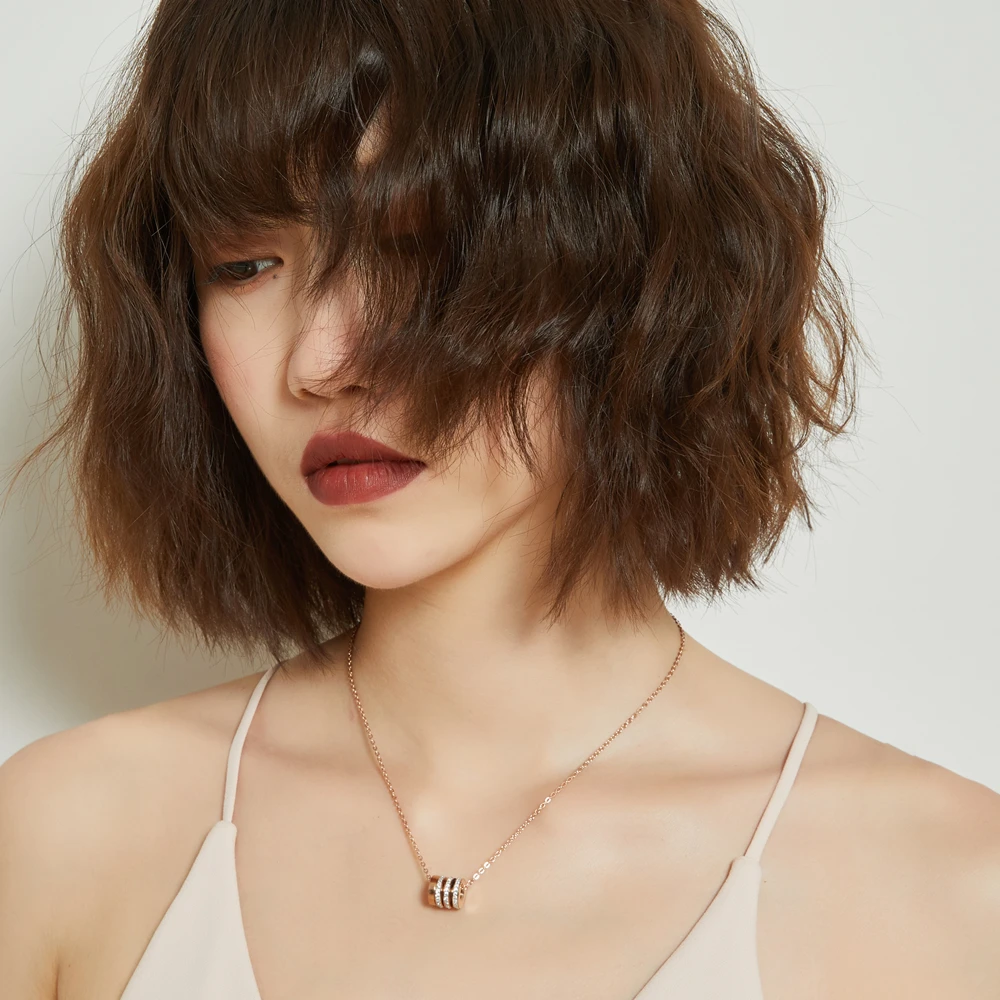 Fashion Necklace 2019 Women Luxury Rose Gold Pendant Choker Chain Suspension Long Jewelry Accessories on the Neck 19030 | Украшения и