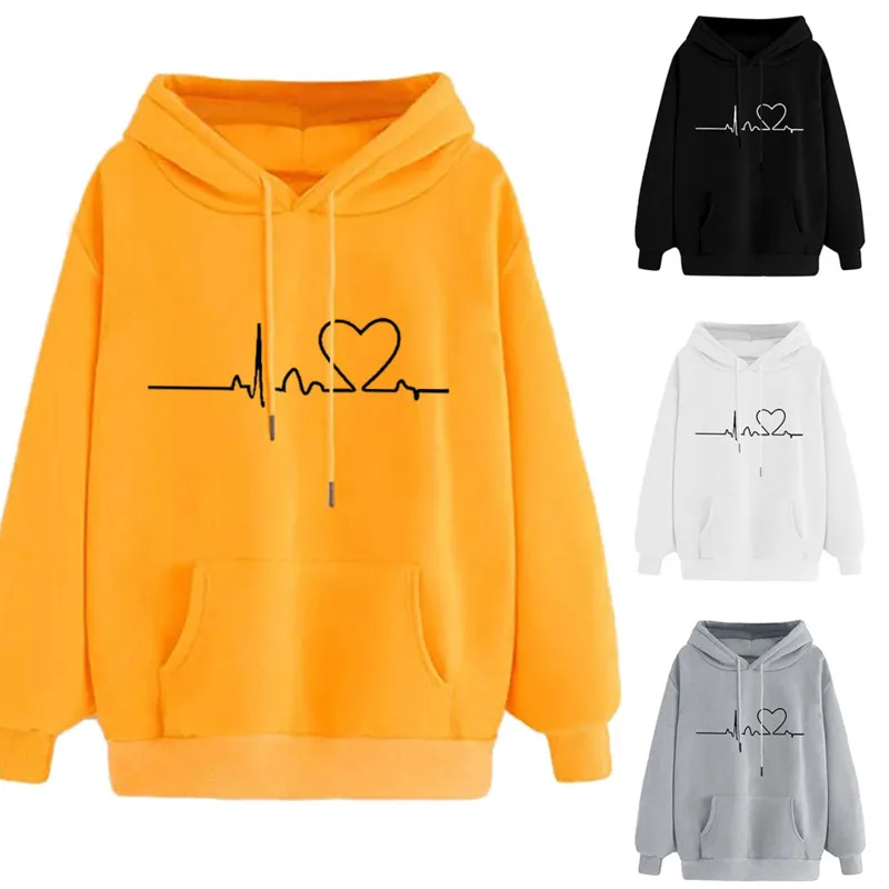 

Hoodies Women High Street Causal Long Sleeve Sweatshirts Tops Nice Spring Pop Harajuku Oversized Print Hooded Pullovers Clothes