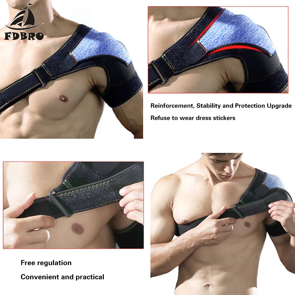 Фдбро 1 шт. регулируемый наплечный Бандаж с наплечной подушкой для