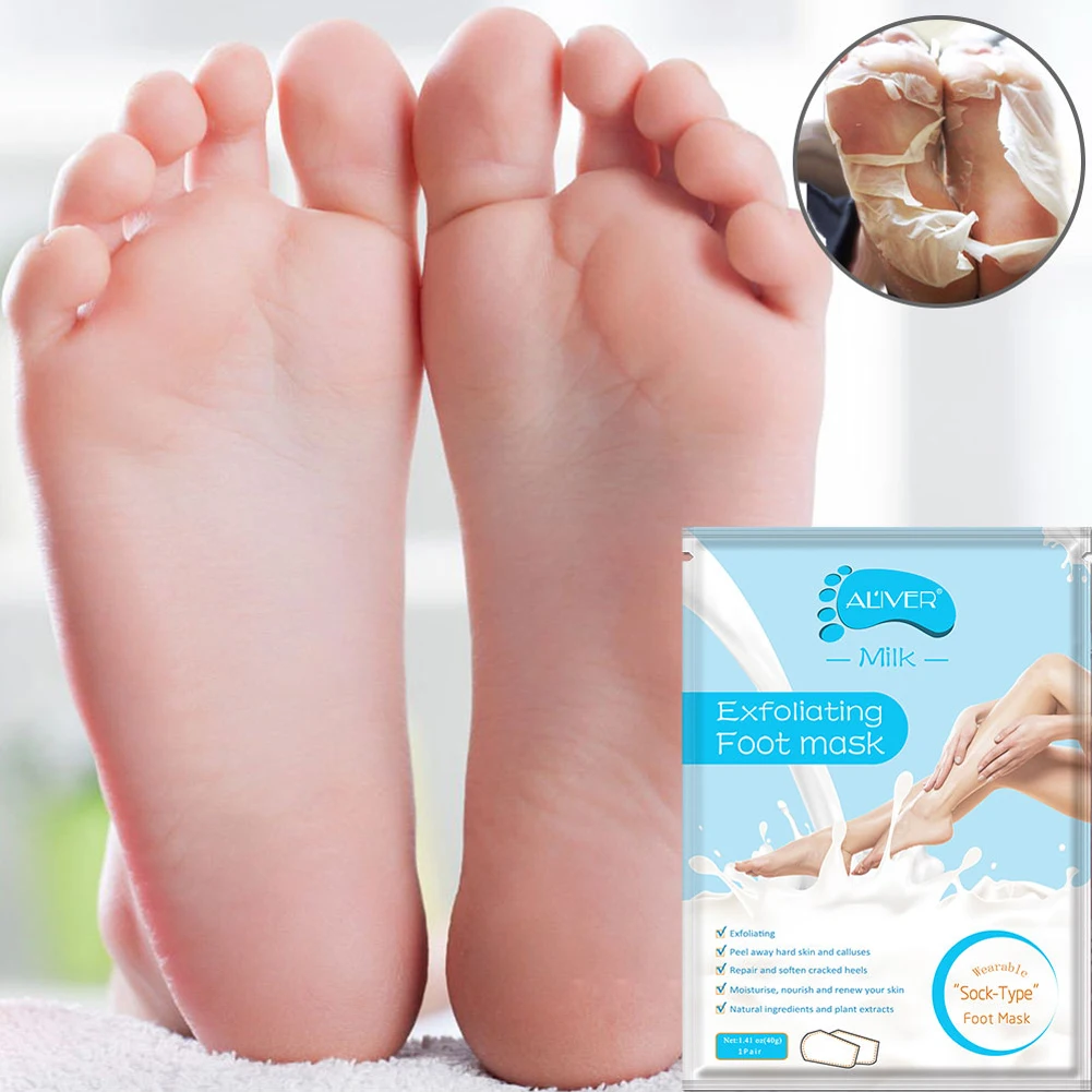 

1Bag=2pcs Exfoliating Foot Mask Socks for Pedicure Socks for Feet Peeling Foot Mask Health Care Skin Care Feet Dead Skin Removal