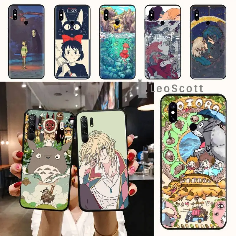 

Hayao Miyazaki Japan anime Phone Case For Xiaomi Redmi note 7 8 9 t max3 s 10 pro lite funda shell coque cover