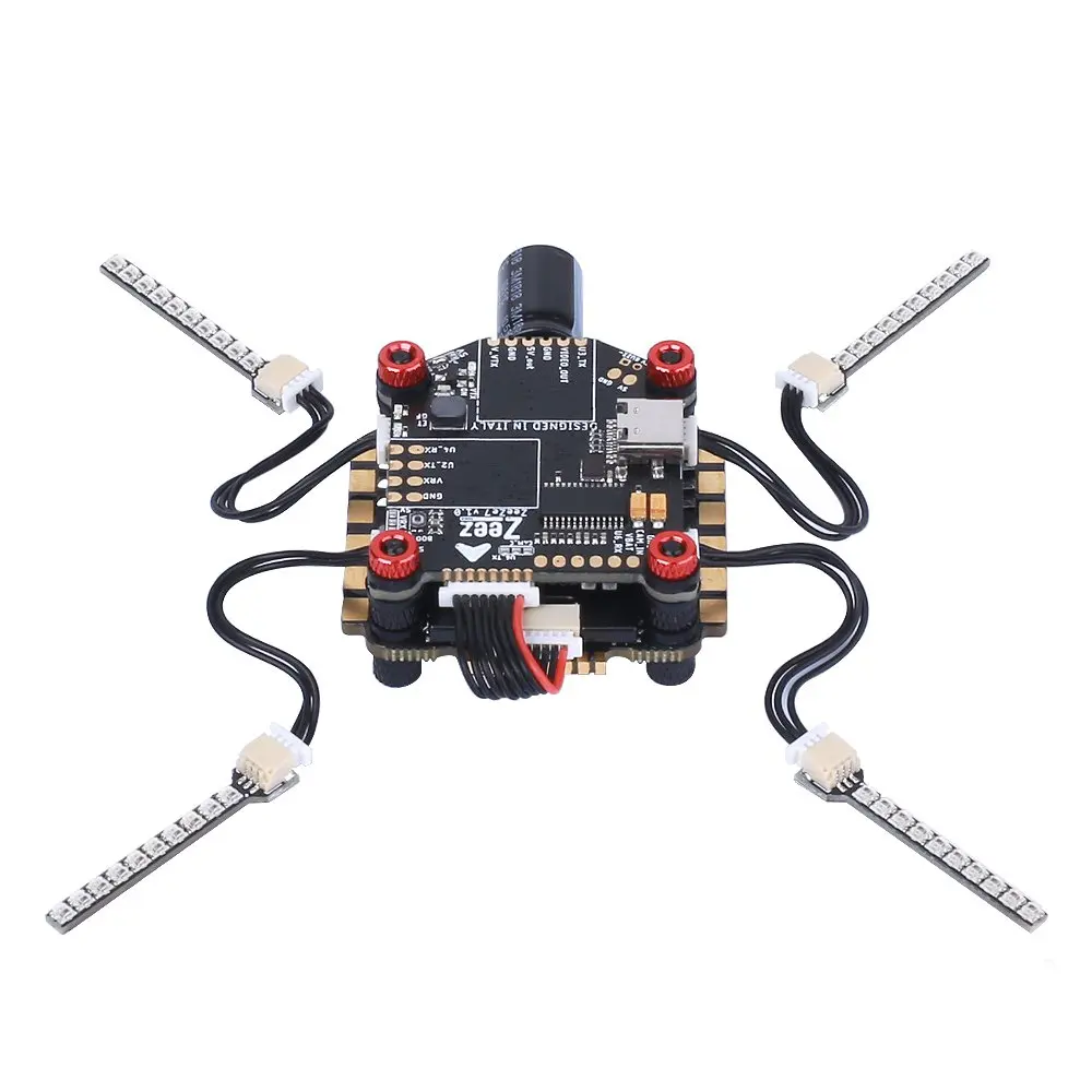 Zeez F7 FC 5V/3A BEC 6UARTS OSD 30 5*30 5 мм 3 8S + 60A 4 в 1 BLHeli_32 ESC светодиодный FPV RC стек для гоночного