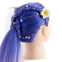 24inch teaching head hair hairdressing cosmetology doll head practice styling manikin head multicolour