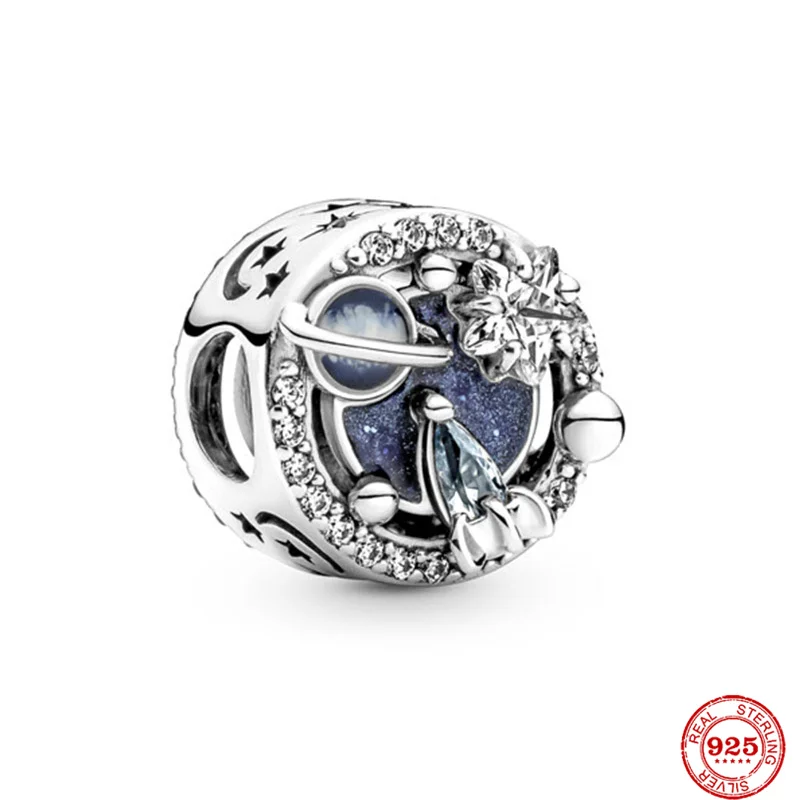 Оригинальный браслет с подвесками в виде Санты серебро 925 пробы | Украшения и