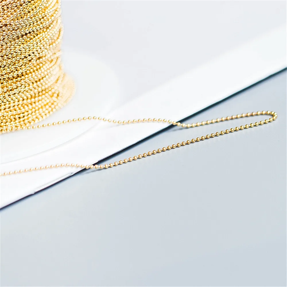 

American 14K Gold Filled French bean chain flat o bean chain loose chain DIY jewelry accessories