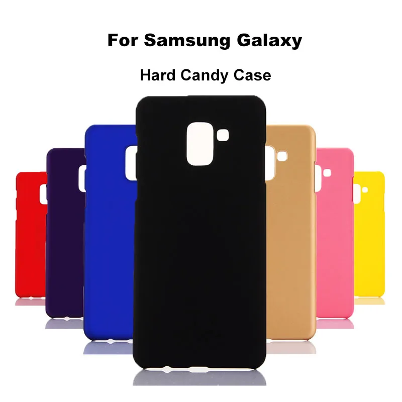 Жесткий матовый чехол конфетного цвета для samsung Galaxy On 7 J3 A3 A5 A7 A9 J510X j1 mini S7 PLUS EDGE C5 пластиковый чехол задняя крышка