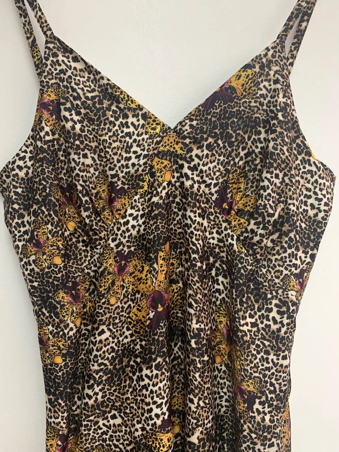 Женское платье Весна/Лето 2020 Новое сексуальное леопардовое миди с орхидеей |