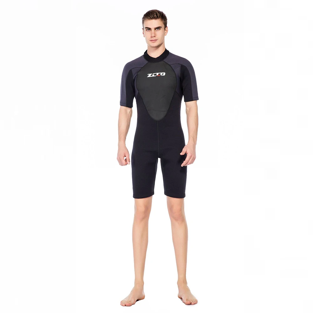 

Неопреновый гидрокостюм ZCCO 3 мм, мужской костюм с коротким рукавом для подводного плавания, костюм для серфинга, цельный Комплект для подвод...