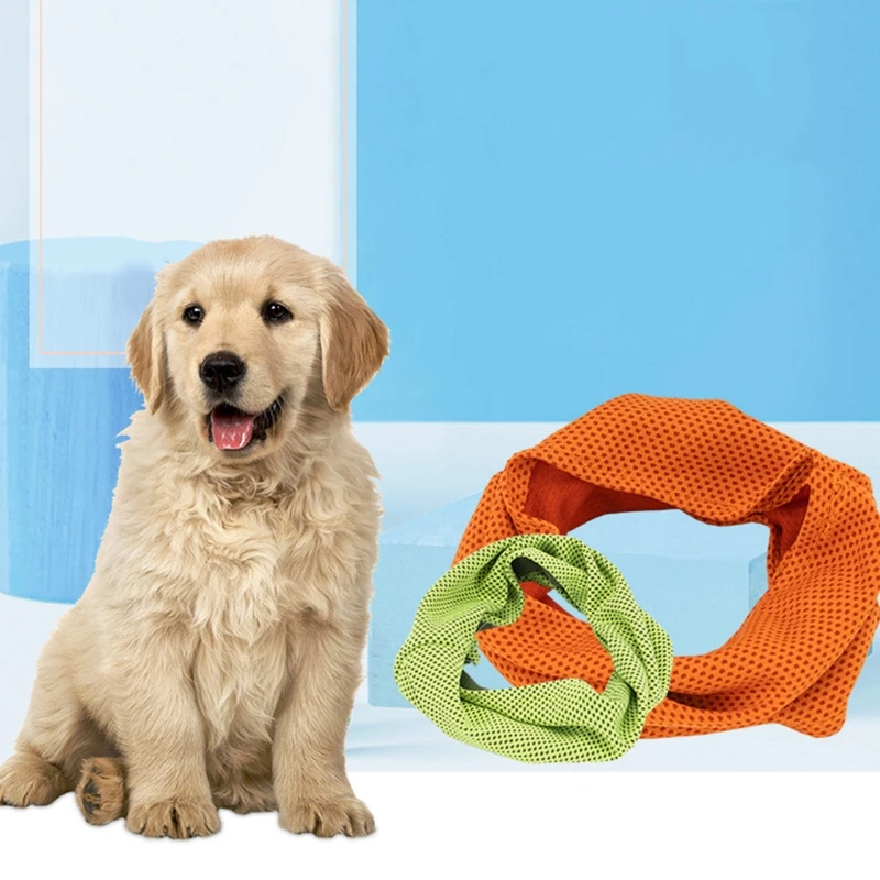 Охлаждающий шарф для собак дышащий ошейник мгновенного охлаждения технология