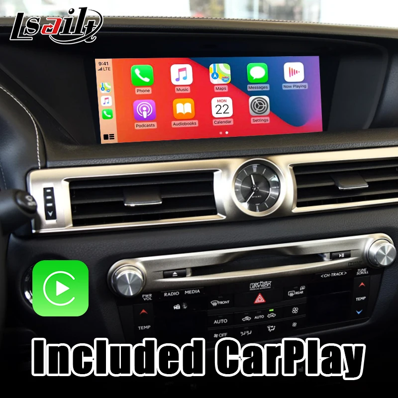 Видеоинтерфейс Lsailt PX6 CarPlay/ Android для Lexus GS GX LX RC RX 2013-теперь с Netflix YouTube GS350 GS300 GS250 |
