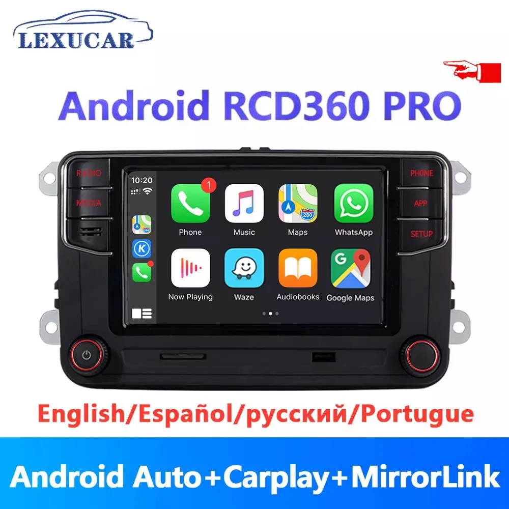 Android Авто Carplay RCD360 PRO Новый RCD330 187B MIB радиоприемник NONAME для VW Golf 5 6 Jetta MK5 MK6 Tiguan CC Polo