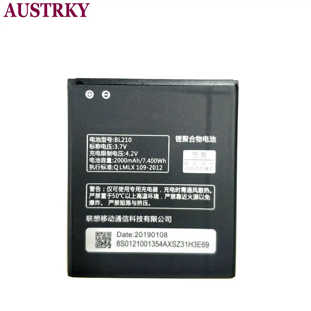 Новинка BL210 для Lenovo A536 A606 S820 S820E A750E A770E A656 A766 A658T S650 фотоаккумулятор 2000 мАч|battery