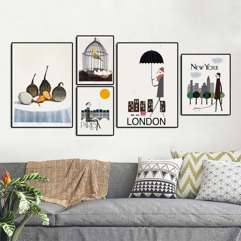 Картина на холсте ретро для офиса гостиной украшения дома | Дом и сад