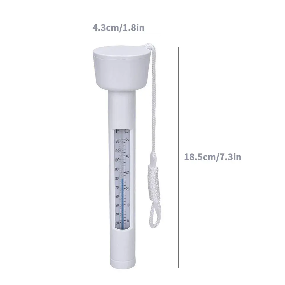 

2PCS Practical Swimming Pool Floating Thermometer Multi-Functional Durable Spa Hot Tub Ponds Temperature Measuring Meter Float
