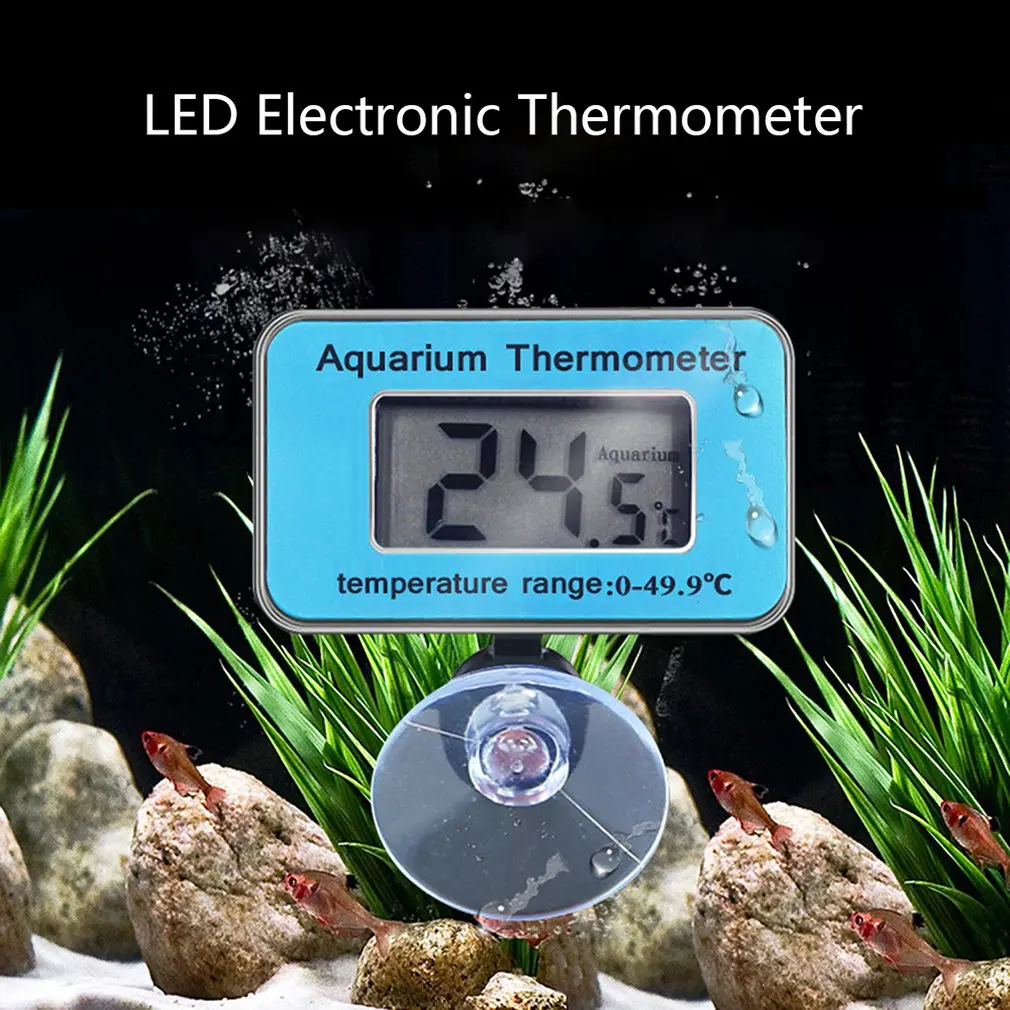 Аквариумный термометр Точное измерение температуры светодиодный цифровой