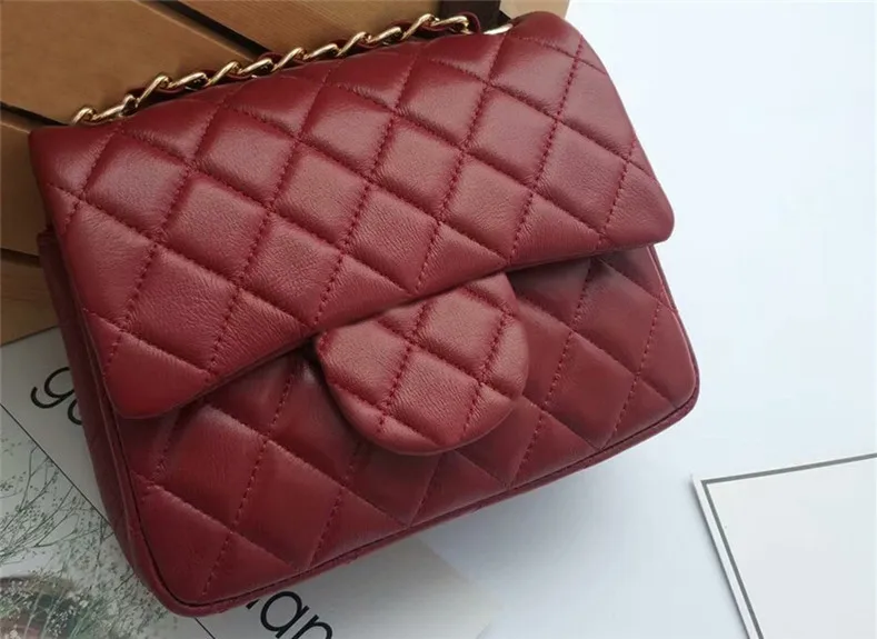 

Hot fashion classic diamond lattice mini cover flap small chains messenger bags single real leather shoulder bag more color