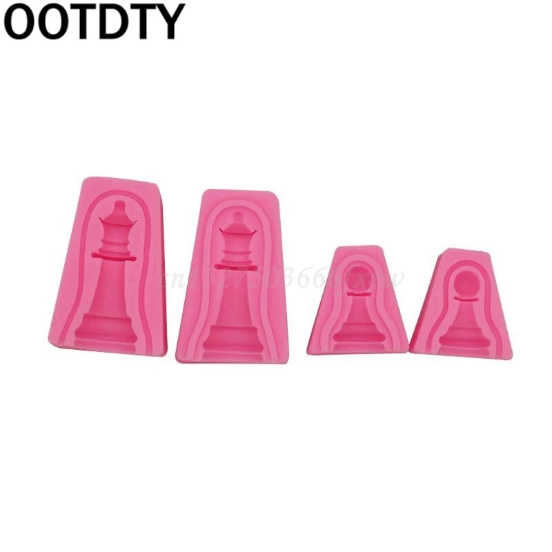 3D Международная формочка в виде шахматных фигур полимерный корпус украшения