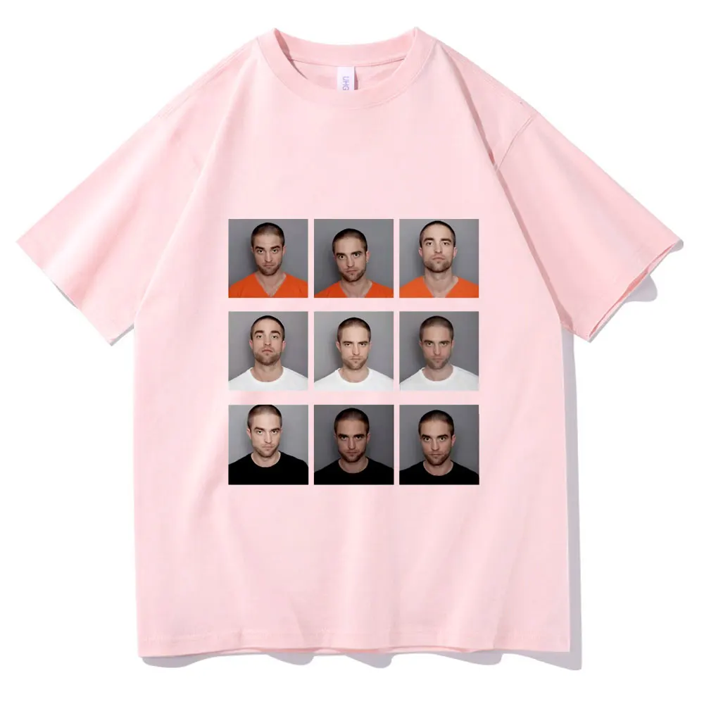 

Robert Pattinson Standing Meme T Shirt Creativity T-shirt Men Women Pre-shrunk Cotton Tee Harajuku Rob Tshirts Short Sleeved