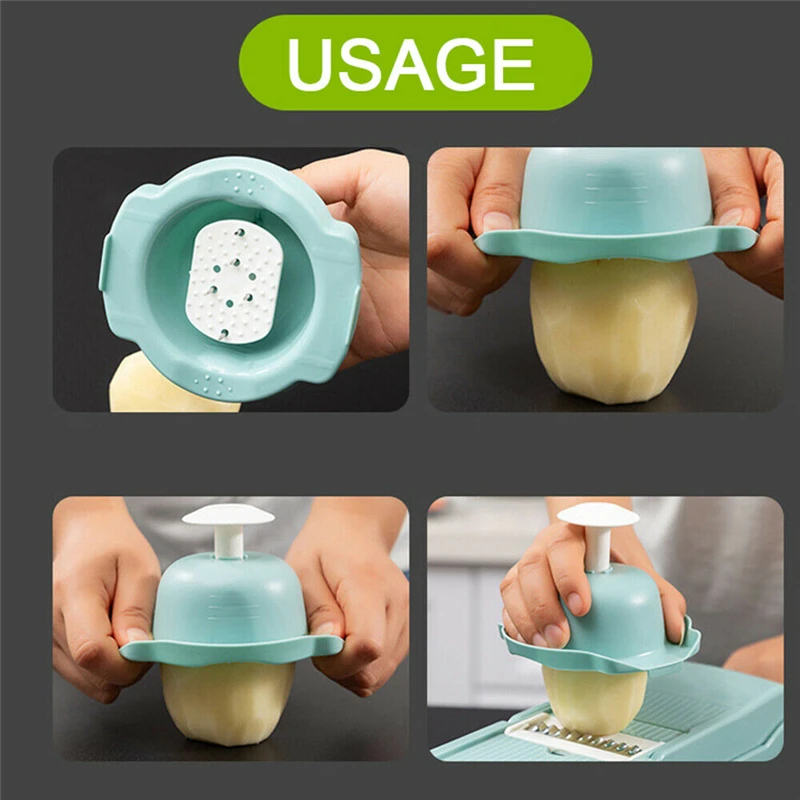 Multifunction 7 in 1 Kitchen Pressing Food Chopper Cutter Slicer Peeler Dicer Vegetable Cheese Peeling Tool Tools | Дом и сад