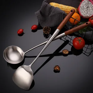 mhntlos stainless steel scoop filter grease spoon colander spoon soup oil separation cooking colander tools kitchen gadgets set free global shipping